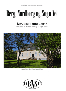 BNS Årsberetning 2015